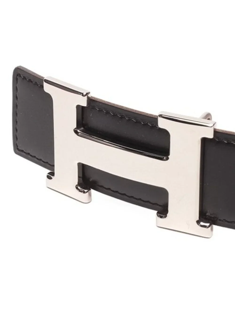 Hermes Belt Silver H Buckle Reversible